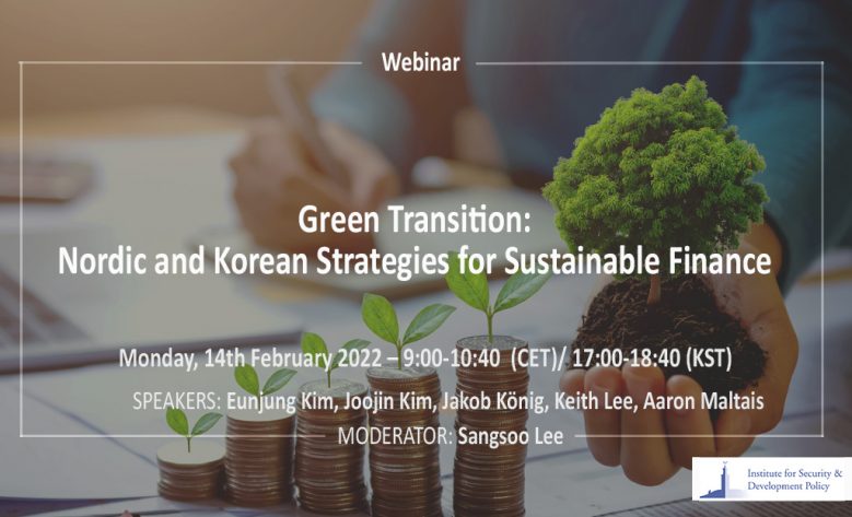 Poster webinar: Green Transition: Nordic and Korean Strategies for Sustainable FInance