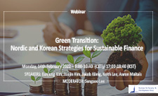 Poster webinar: Green Transition: Nordic and Korean Strategies for Sustainable FInance