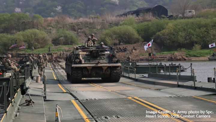 Photo of a tank in Korea