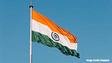 Photo of India's flag